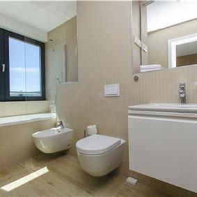 5 bedroom beachfront villa with heated pool near Omis, sleeps 9